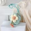 Süße florale Sommer-Strohhut-gewebte Crossbody-Mini-Tasche 2025