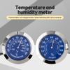 Mini Thermometer Hygrometer Mechanical No Battery Analog 37mm Car Temperature and Humidity Gauge with Paste Sticker