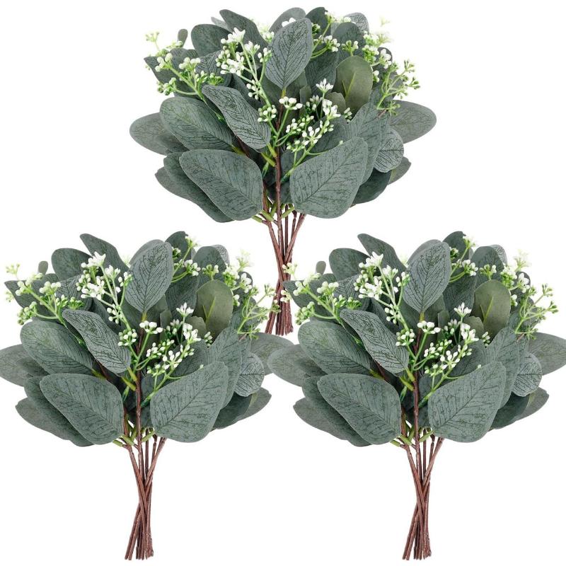 5 szt./zestaw Sztuczne kwiaty Roślina Bukiet ślubny Wieniec ślubny Dekoracja stołu jadalnego do domu, pokoju, na imprezę