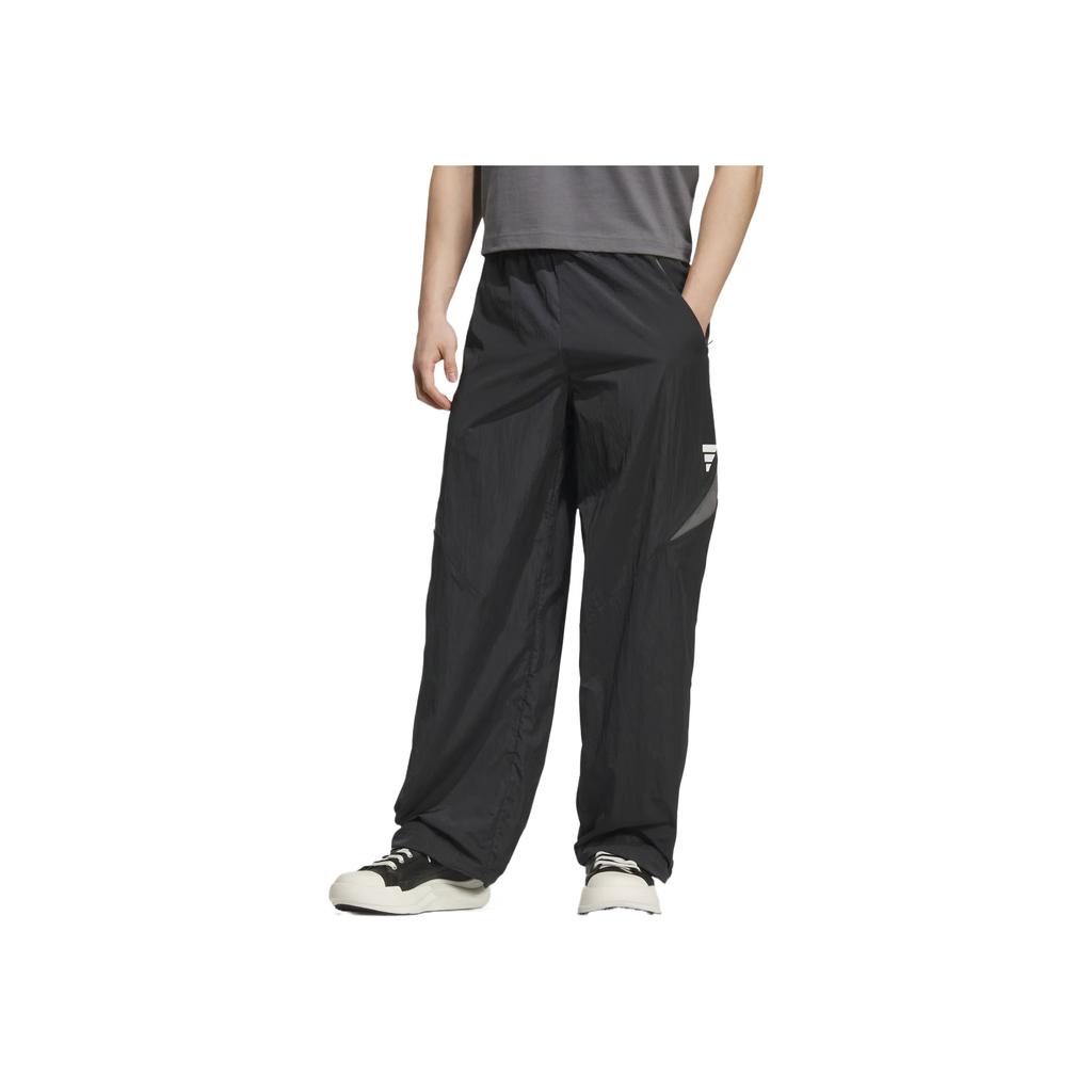 Adidas Fos Future Style Tracksuit Bottoms Comfortable Fashion Simple Versatile Solid Color Casual Pants Men Bottoms Black White KB5953