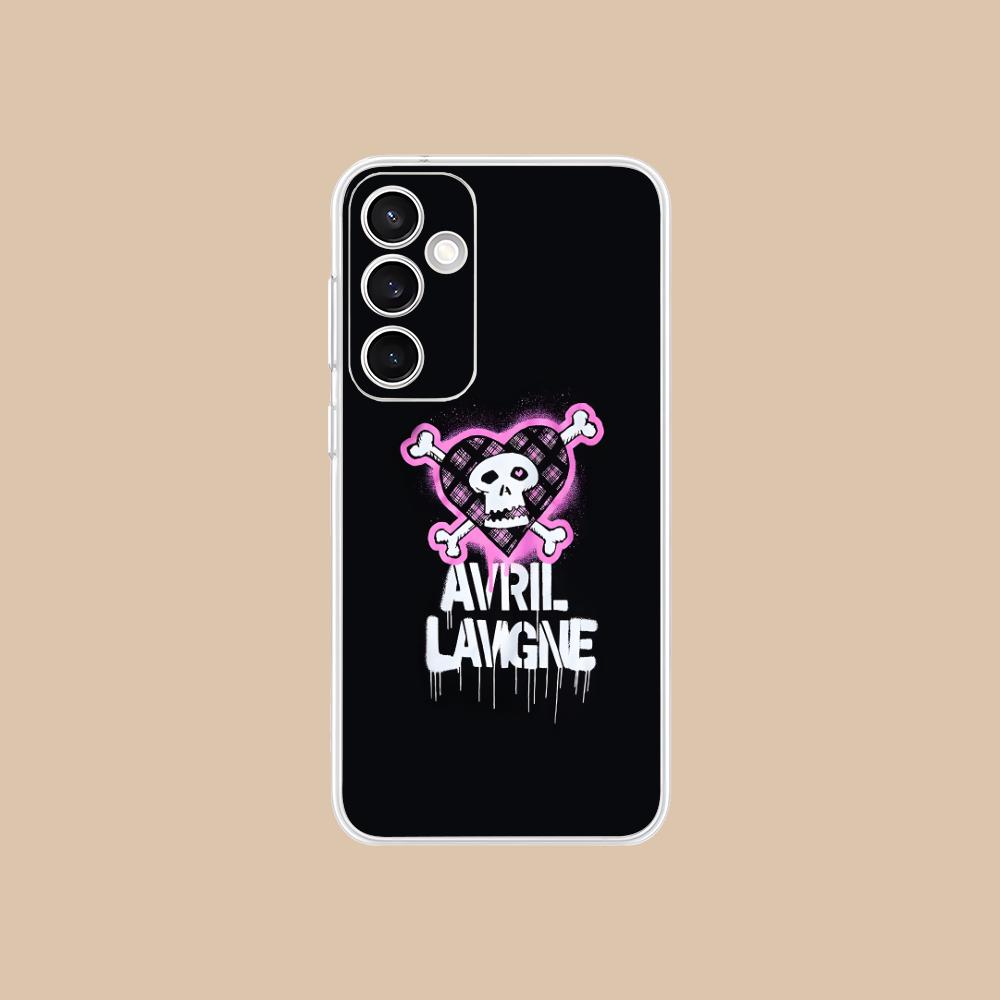 Avril Lavigne Clear Mobile Phone Case for Samsung Galaxy S25 S24 S23 S22 S21Plus FE Ultra Colorful Cover