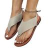 Mezzie Flat Bottom Foreign Trade Casual Roman Sandals Women's Summer 2025 New Fashion Large Size Beach Sandals
