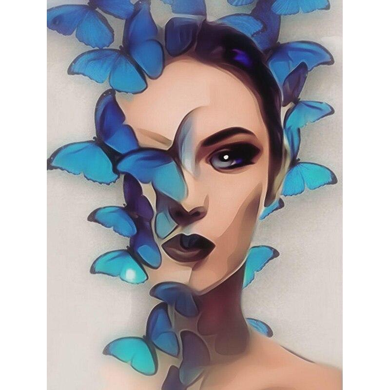 New 5D DIY Diamond Painting Abstract Art Diamond Embroidery Scenery Cross Stitch Full Round Drill Home Decor Manual Gift