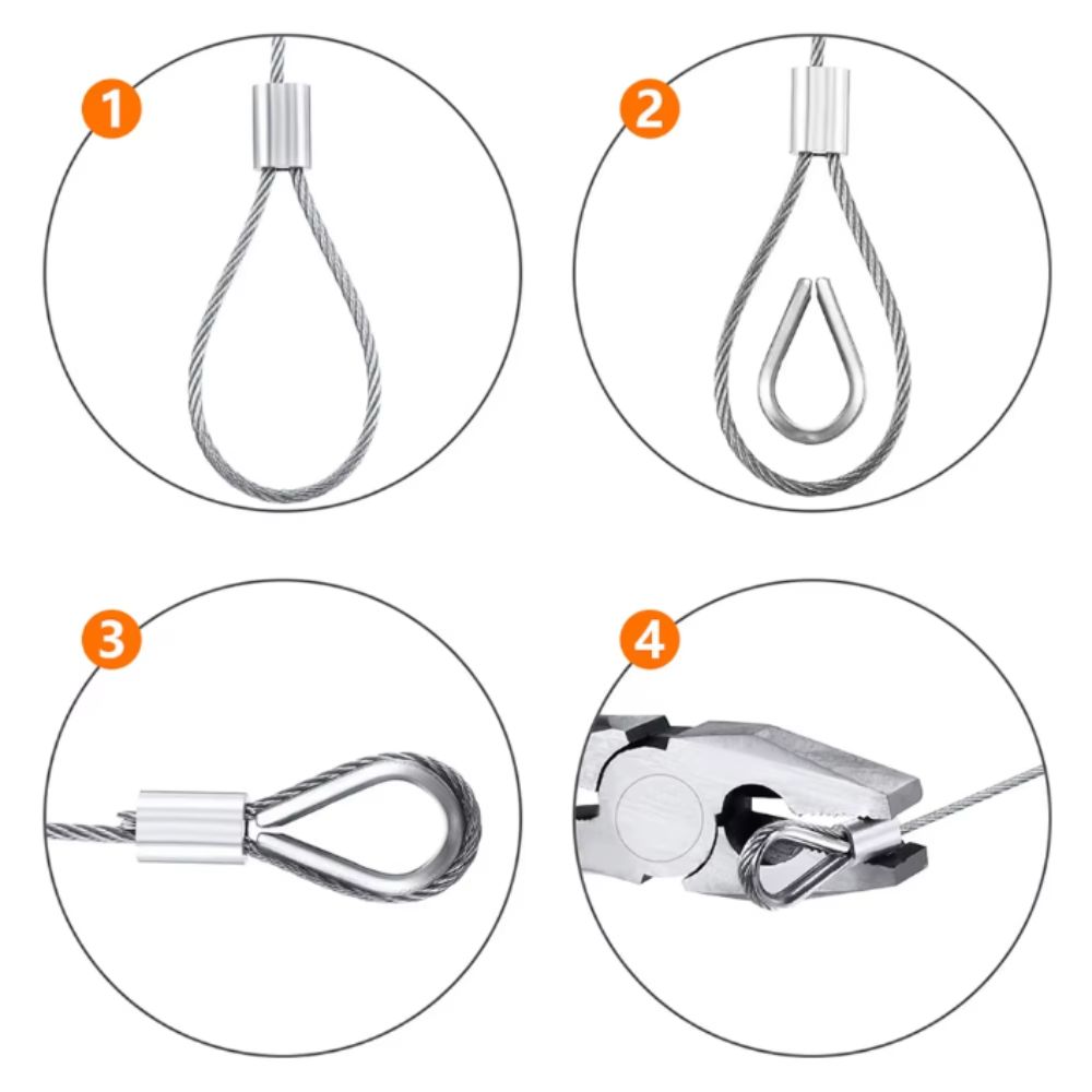 Heavy Duty Stainless Steel Cable Rope 304 Stainless Steel Garden Railing Wire  Outdoor Tent