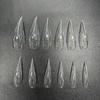 120 Stück gebogene Stiletto-Nagel-Doppelformen für die Poly-Nagel-Gel-Verlängerung von 3D Eagle Claw Hawk Skulptural Nails Full Cover Molds