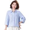 Spring Chinese-Style Casual Top for Middle-Aged Women: Comfortable, Loose, Fashionable, Versatile Shirt