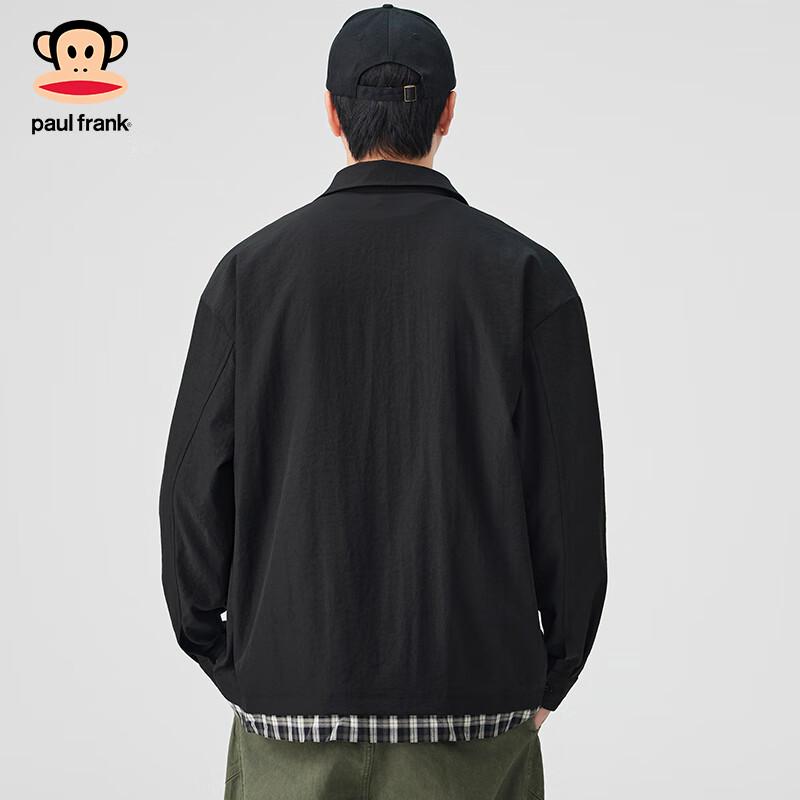 paul frank Men's Faux Two-Piece Long Sleeve Shirt