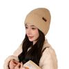 Korean Style Autumn and Winter Woolen Hat for Women Thickened Warm Ear Protection Pullover Hat Cute Baotou Knitted Hat