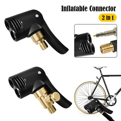 Car Tire Air Chuck Inflator Pump Valve Connector Car Brass Tyre Wheel Valve Clip-on Adapter for Inflatable Pump Repair Tools