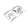 Car Styling Cover Detector ABS Chrome Trim Back Tail Rear Light Lamp Frame Stick For Jeep Wrangler JL 2018