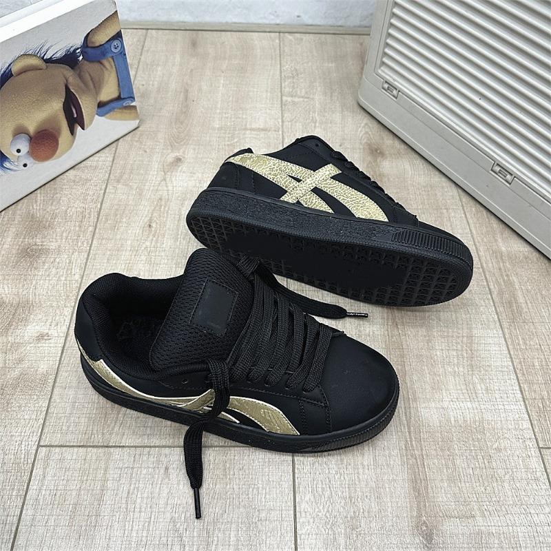 Retro Black Bread Shoes Women's Tide Spring and Summer New Student Versatile Casual Couple Board Shoes Women