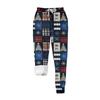 Women's casual fashion home Christmas print plush sweatpants