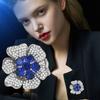 Europäische Und Amerikanische Mode Retro Legierung Blume Mit Perle Brosche Brustblume