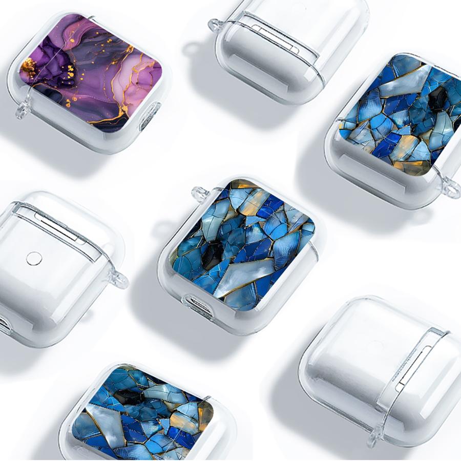 Irregular Patterns Case For Airpods 4 3 Pro Pro2 1 Pro3 2 Clear Earphone Cases Cover
