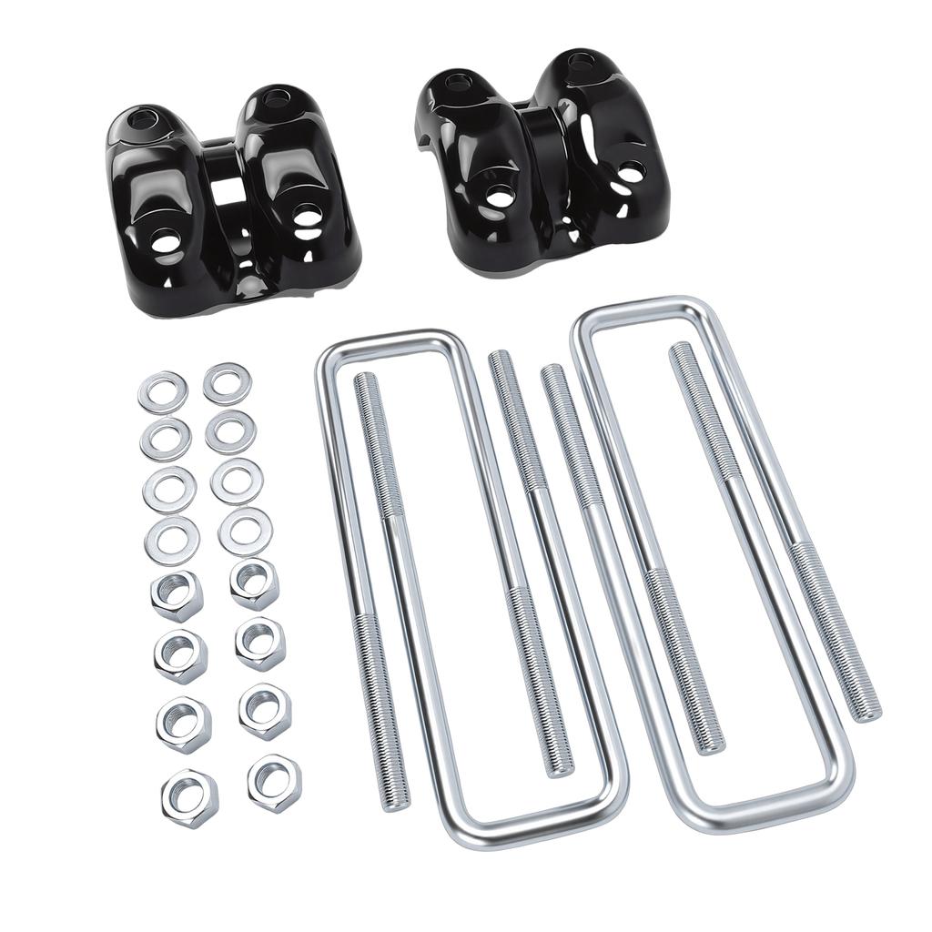 Rear Axle U Bolts and Plates Kit 15592585 15592586 Replacement for Blazer C1500 K1500 Silverado 1500 Tahoe