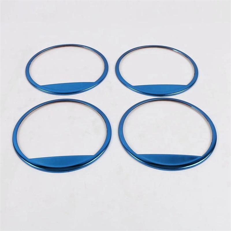 For Hyundai KONA 2017 2018 ABS Chrome Door Audio Speaker Sound Frame Ring Cover Trim Car Styling Accessories