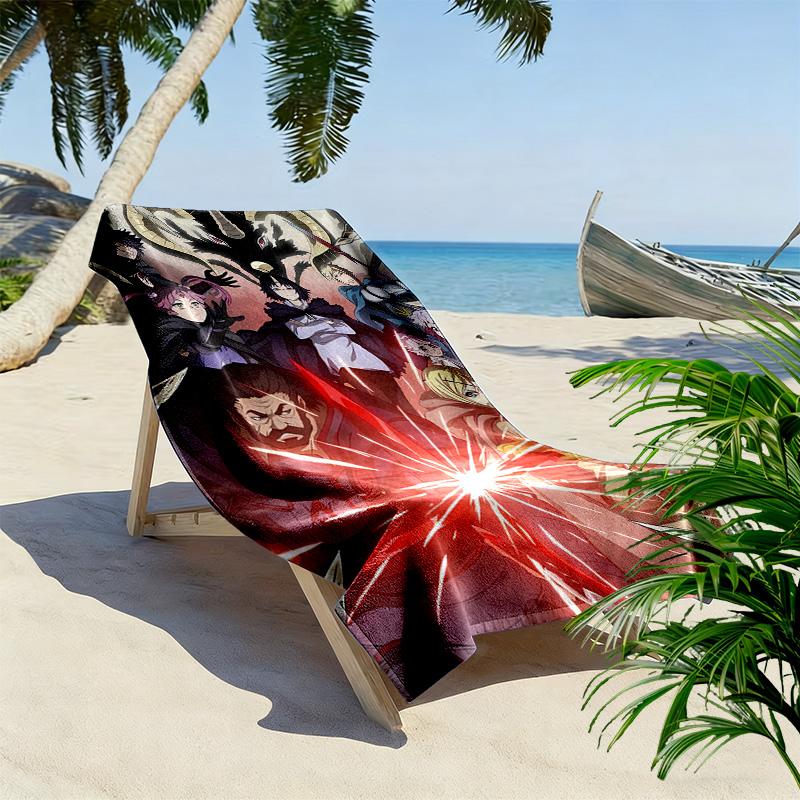 Clevatess Print Beach Towel, Large Soft Quick Dry Towel for Beach Camping Swimming