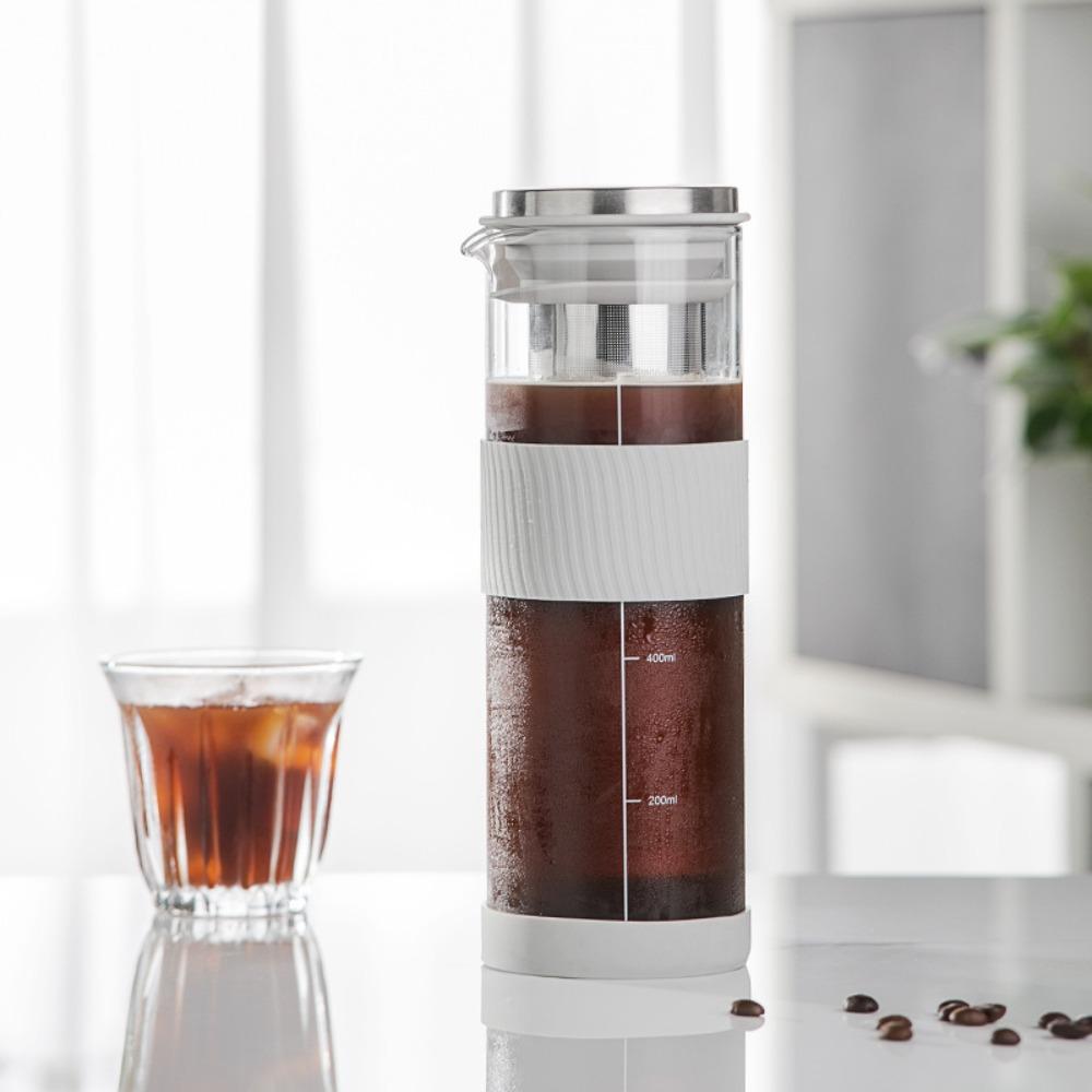 Pichet en Verre Borosilicate 800ml Cafetière Glacée Voyage Extérieur