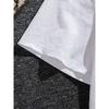 Europäische Größe Damen Freizeit Sommer T-Shirt mit Elegantem Blau-Goldenen Blumenmuster - Kurzarm, Rundhalsausschnitt, Leichte Polyester-Mischung