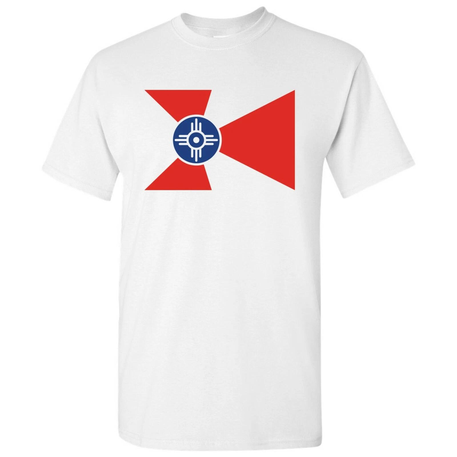 

Wichita US City Flag - Hometown Sports Team T-Shirt - White 2XL
