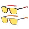 2PCS Night Posensitive Color Changing Sports Glasses for Men Fashionable and Trendy UV Resistant Glasses