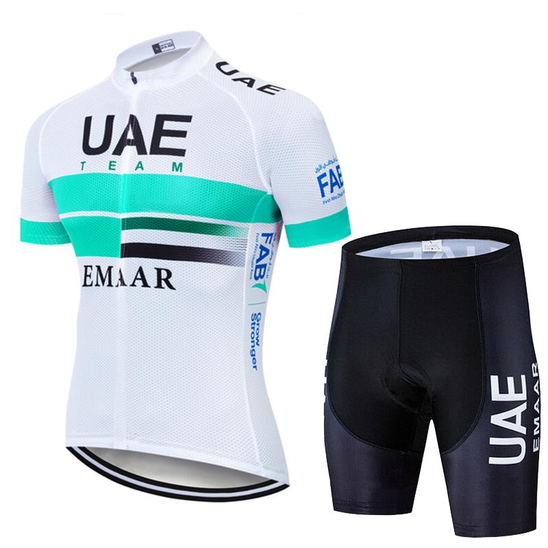 Cycling Suit Summer Men's Road Bike Short Sleeved Set Breathable Quick Drying Cycling Jersey with Sponge Cushion Bib