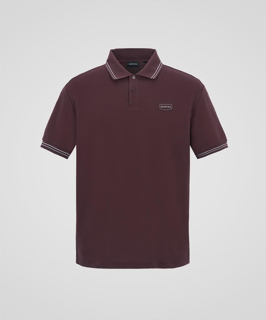 DUVETICA Sapada (Wine) (Men'S Short-Sleeve Polo Shirt)
