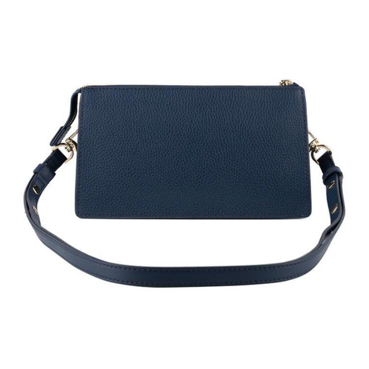 Michael Kors MK Empire Fashion Minimalist Gold Hardware Leather Shoulder Crossbody Bag Small Women Bags Navy-Blue 32H3G8EC7L-NAVY