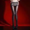 New Floral Lace Waist Leg Slim Pantyhose 8D Horse Oil Shiny Pole Dance Clubwear Women Sexy Crotchless Nightwear Lingerie