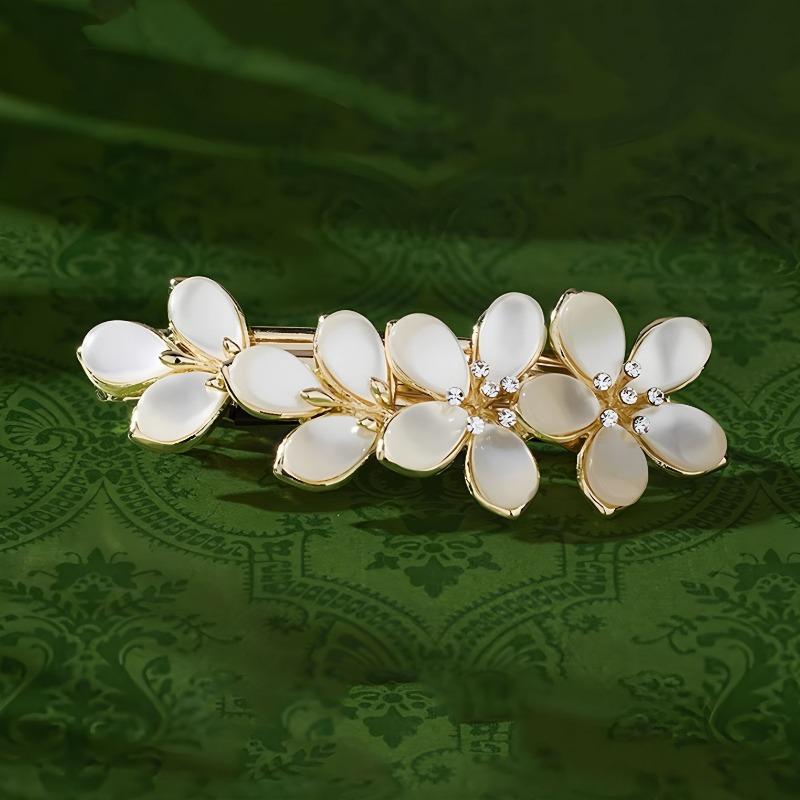 Elegant Yushenghua Hair Clips, Spring Clips, High-end Women's Light Luxury Style, Cat-eye Top Clips, Bangs Clips