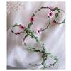 1PC Simulation Vine Hair Accessories Wreath Small Daisy Headdress Headband Wedding Flower Girl Mori Vine Streamer Braided Hair Band