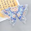 Floral Lace Fake Collar Chinese Style Decoration Shirt Collar  Horse Face Skirt