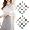 10PCS 14mm Craft Flower-shaped Sparkling Crystal Glass Stone Rhinestone Buttons Hat Accessories Clothes Decoration