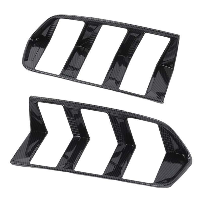 Huse decorative pentru lămpi spate auto, decorațiuni ABS pentru Ford Mustang 2024 Up, accesorii exterioare, fibră de carbon neagră