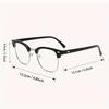 1 Pair of Classic Half Frame Simple and Fashionable Glasses Suitable for Daily Wear and Trendy Accessories