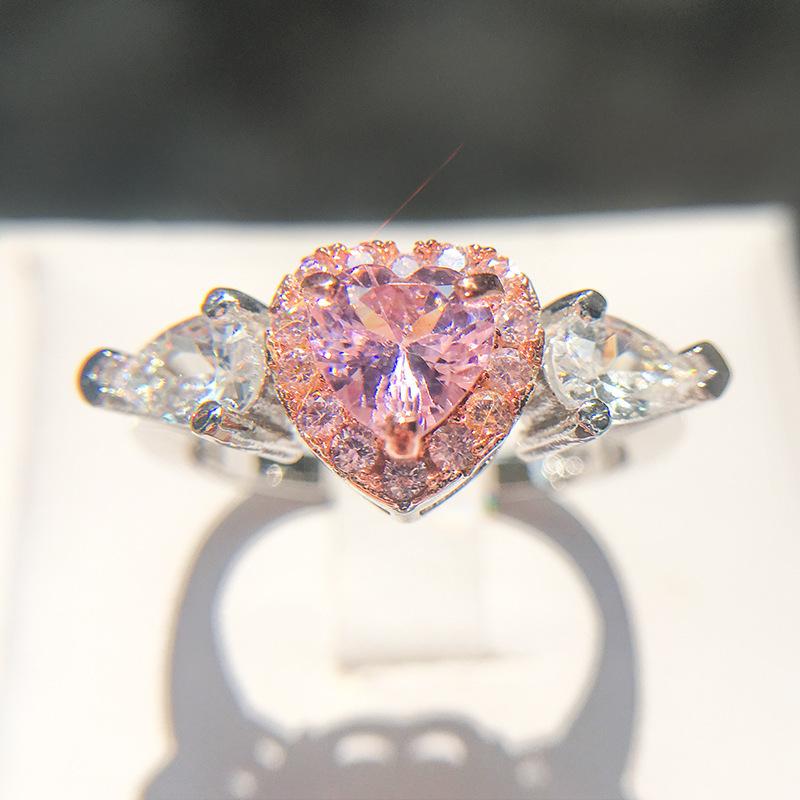 Heart Ring Ebay Love Ring Zircon Ring