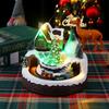 Christmas Glowing Snow House Music Box: Festive Resin Ornament & Night Light Gift