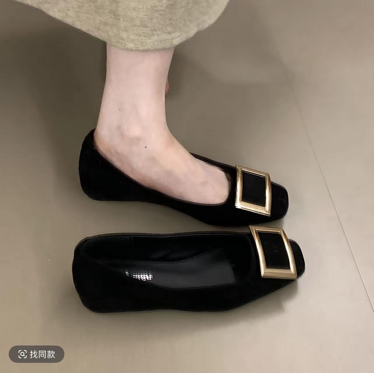 

French beautiful single shoes women s 2025 autumn new low-heeled commuter Mary Jane women s shoes with skirts, shallow mouth evening shoes 40 чорний