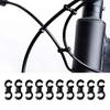 10Pcs Bike Cable Clips Bicycle Brake Cable Clips Rotating SHook Bike MTB Brake Gear Housing Fixing Holder Guide Buckle Clips