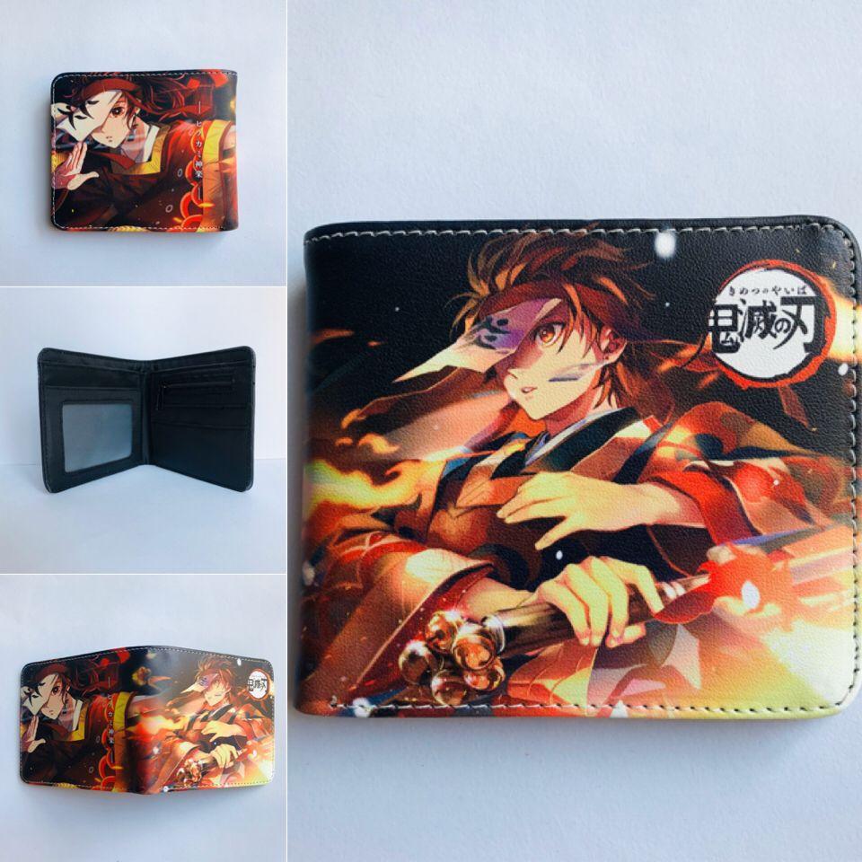 Japan cartoon comics Demon Slayer Short Wallet Cartoon Print Student Coin Purse 0022
