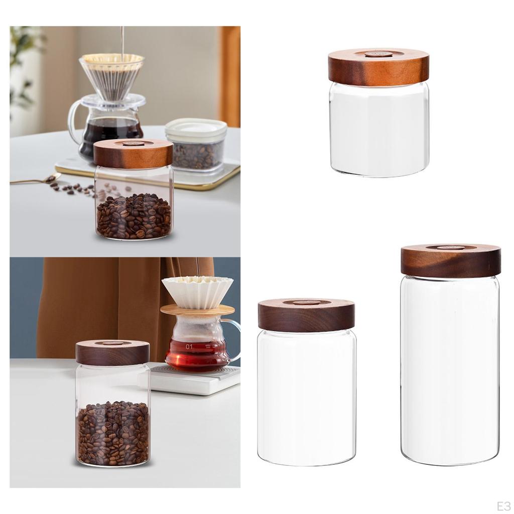 Kaffee A Way Auslassventil Tank Glasfläschchen Lebensmittel Organizer Aufbewahrungsbehälter für Snacks Café Shop