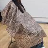 Grembiule Antistatico Impermeabile da Parrucchiere con Stampa Leopardo, Grembiule da Taglio, Mantellina, Barbiere