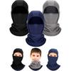 3 Pack Kids Balaclava Ski Mask Winter Face Mask for Boys Girls Windproof Warmer Adjustable Cold Weather Fleece Face Cover