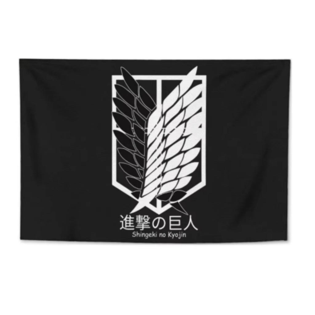 Attack On the Titans Anime Wallpaper Japanese Art Levi Ackerman AOT Titans Fantasy Wall Decor Freedom Theme