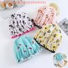Hair Bonnet For Women Ladies Spa Salon Home Travel Use Flower Pattern Double Layer Shower Cap Waterproof Reusable Printed Bath