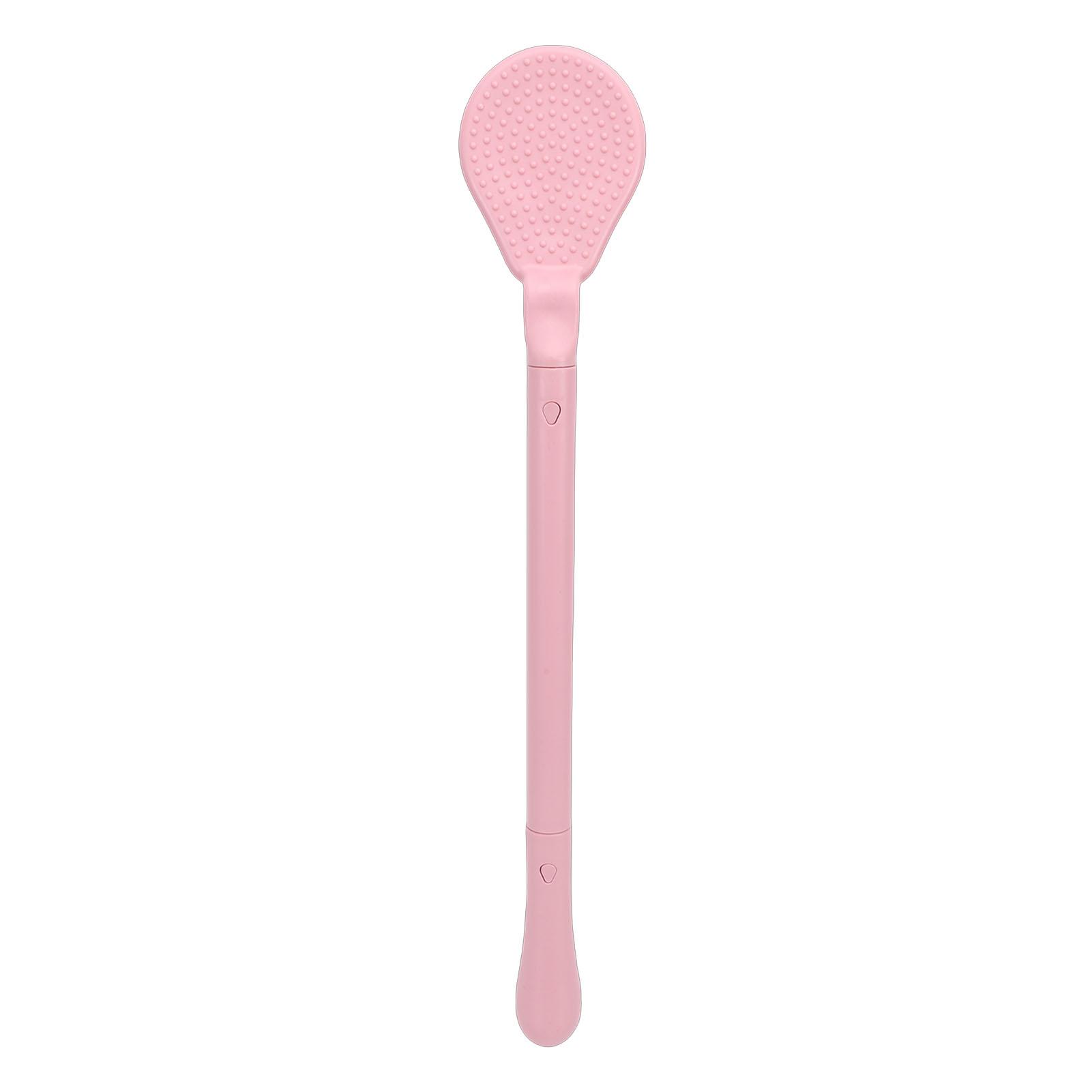 

Long Handle Bath Brush Back Foot Scrubber Detachable Massage Shower Cleaning Exfoliation Brush Pink розовый