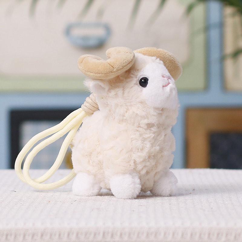Adorable Sheep Plush Toy Pendant Made Of Short Plush For Bag Decoration