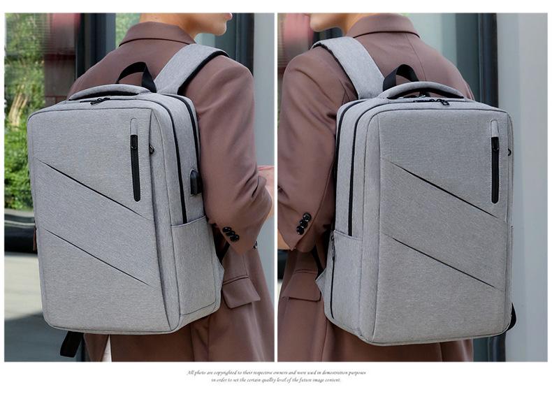 Men's Large Capacity Waterproof Business Backpack - 16.1 Inch Double Shoulder Travel Bag