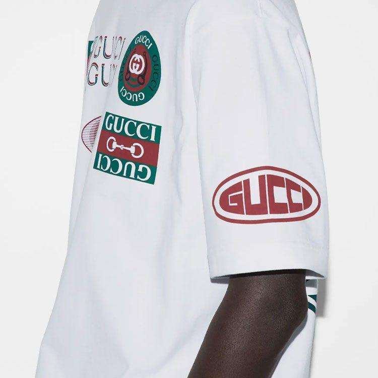 GUCCI Multi Logo T Shirt 784361-XJGQY-9074