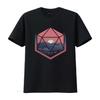 Mountain D20 Dnd T Shirt S for Geeks Dungeon Master Dm Geeky Vintage Washed Casual Designer Clothes Breathable Versatile Homme